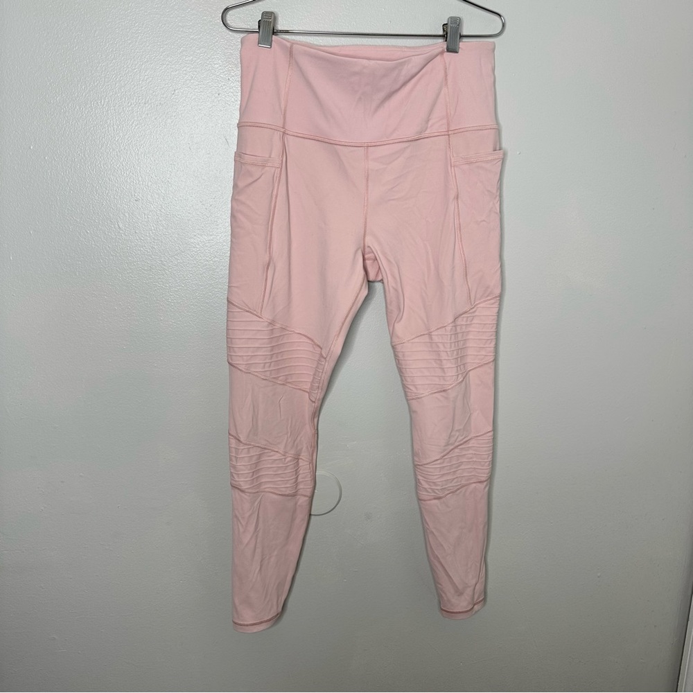 Athleta Inclination Moto Tight Orchid Pink Size Large